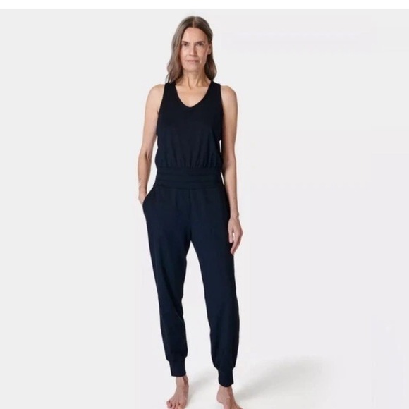 SWEATY BETTY Gary‎ Sleeveless
Jumpsuit Black Size Medium - Picture 3 of 6